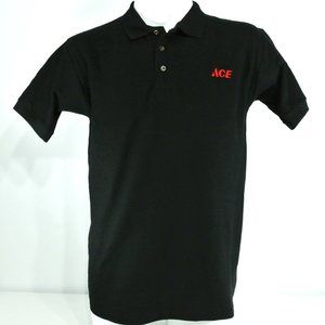 ACE HARDWARE Employee Uniform Black Polo Shirt Size NEW Size S Small